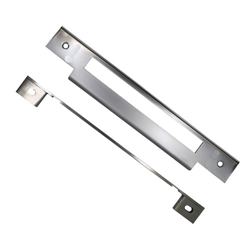 PROTECTOR Universal Rebate Kit suits 485 & 785 85mm pitch mortice locks Satin Stainless - PRMM011SS