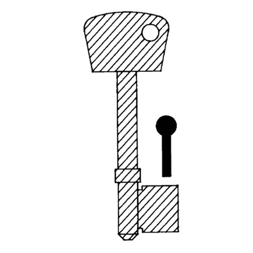 RST BLANK CHUBB 179G BRASS