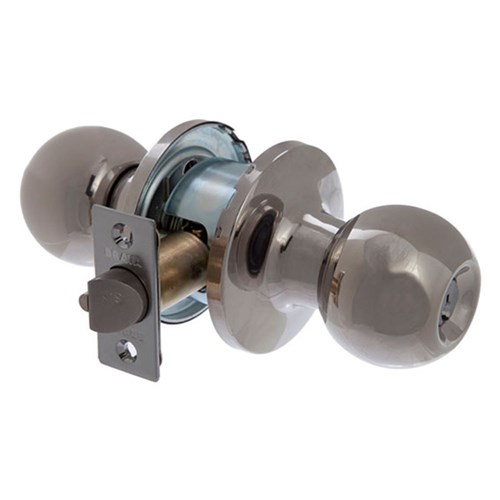 BRAVA Metro RA Series Tiebolt Classroom Knob Set Adjustable Backset Polished Stainless Steel - RA3012PSS