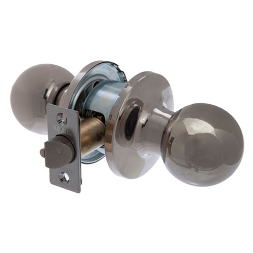 BRAVA Metro RA Series Tiebolt Passage Knob Set Adjustable Backset Polished Stainless Steel - RA3082PSS