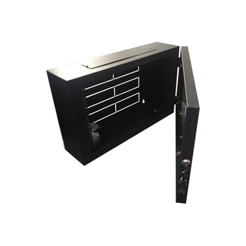 Redback Lockable Slim Cabinet 6RU, 600Wx200Dx370H