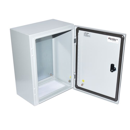 Redback Racks White Compact Steel Enclosure, 300mm(H) x 300mm(W) x 200mm(D), IP66 and IK10 - MSB.303020