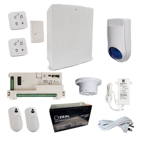 RISCO LightSYS+ Hybrid Alarm Kit with 2x Wireless eyeWave Pet Friendly Camera PIRs, 2x Panda Remotes and Accessory Kit