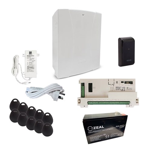 RISCO LightSYS+ Access Kit with 1x Smart Card Reader, 10x Prox Tags, Power Supply and Backup Battery