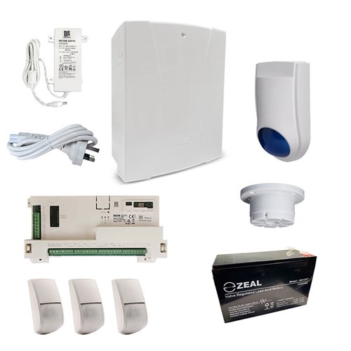 RISCO LightSYS+ Alarm Kit with 3x BWare BUS Dual Tech Detectors and Accessory Kit