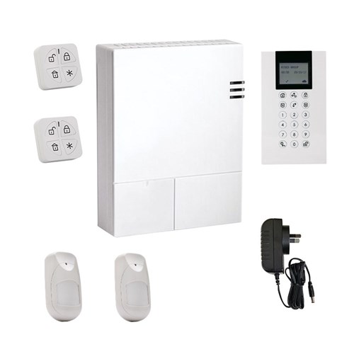 RISCO WiComm Pro Alarm Kit with Wireless Panda Keypad, 2x Wireless iWave Pet Friendly PIRs and 2x Panda Keyfobs