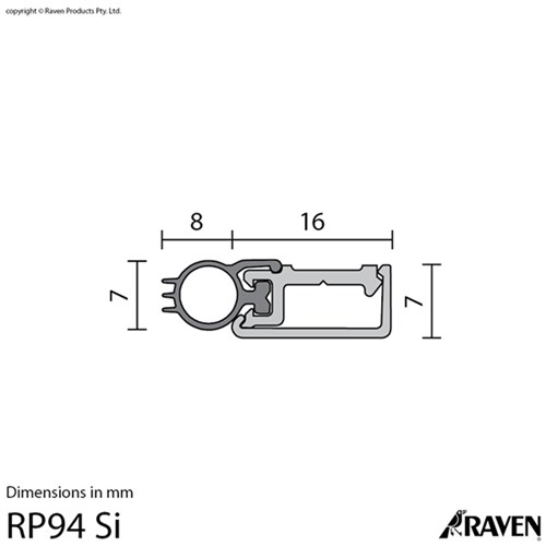 RAVEN DOOR SET RP94SI STD DBLE CA