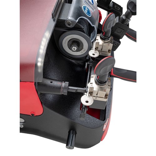 Silca Key Cutting Machine Duo F1 with Dual Stations for Household, Car and Basic Bit or Mailbox Keys - D8B0876ZB
