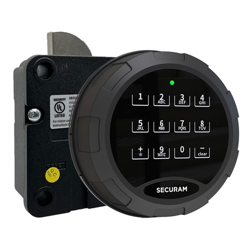 Securam WiFi Keypad SECECW2301AMB with SECEL0601S Swingbolt Lockbody Kit