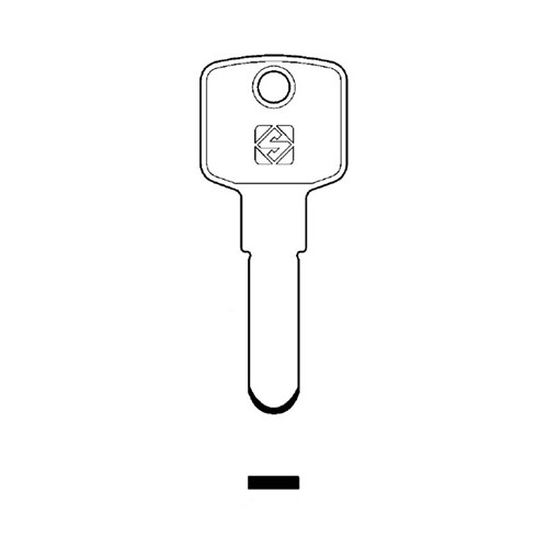 Silca HGO4 Key Blank to suit Hugo and other cylinders including McGrath types
