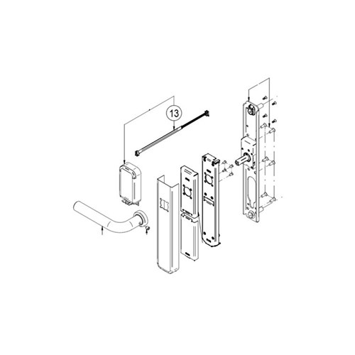 SALTO Connection circuit cable for XS4 One with door thickness up to 120mm. Not compatible with water resistant (IP55) models.