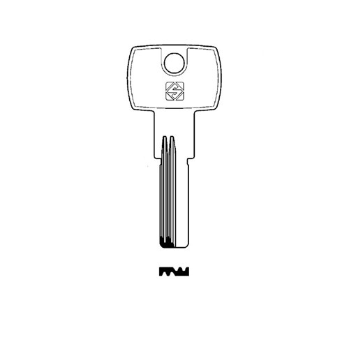Silca Key Blank (Dimple M-Wave style) for imported cylinders RC23R