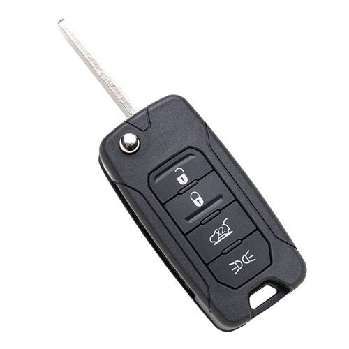 Silca Automotive Key and Remote for Jeep with 4 Buttons ID88 and SIP22 Flip Blade