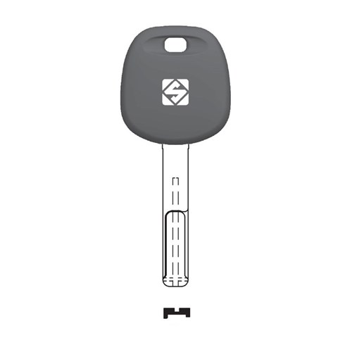 Silca TOY55BTE Transponder Blank for Toyota Cars empty less chip