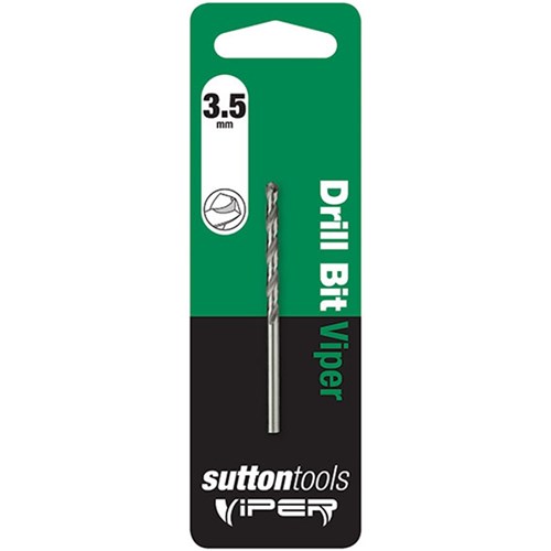 Sutton Viper Jobber Drill Bit HSS, 3.5mm Diameter - D1050350