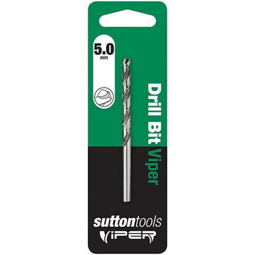 SUTTON DRILL HSS 5.0MM JOBBER D105 VIPER DIN338 CD