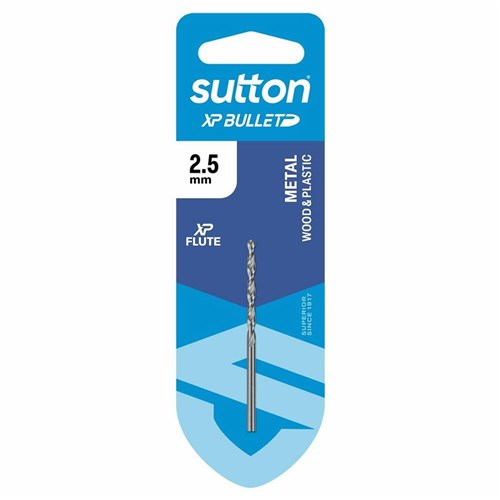 Sutton Silver Bullet Jobber Drill Bit HSS Carded 2.5mm - D220H0250