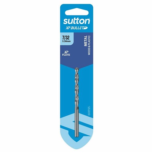 Sutton Silver Bullet Jobber Drill Bit HSS Carded 7/32