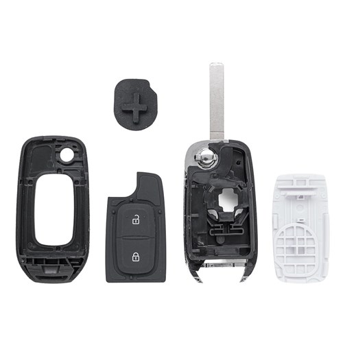 Silca Automotive Key and Remote Replacement Shell for Renault with 2 buttons and VA2 Flip Blade