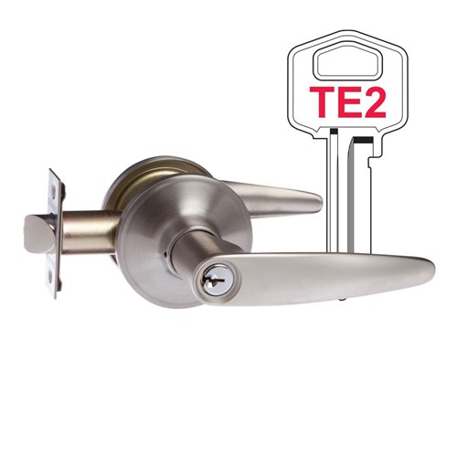 BRAVA Urban Tiebolt Entrance Lever Set TE2 Profile KD Satin Stainless Steel - TLC600SSS