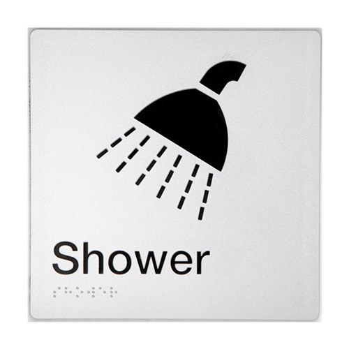 TTSM SIGN SHOWER SIL/BLK