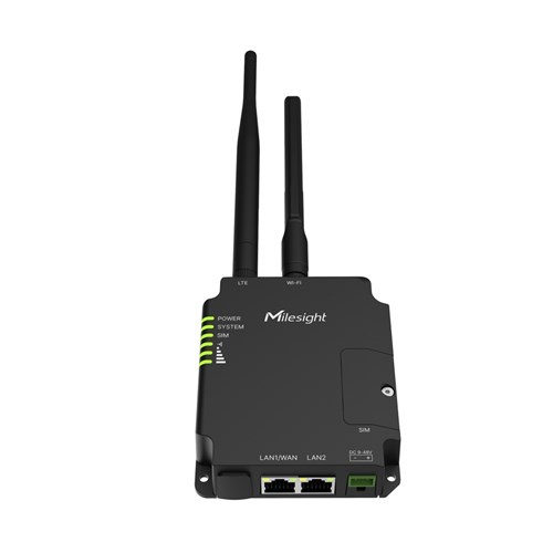 Milesight UR32 Pro Series 4G Router, PoE, Wi-Fi, RS232/RS485 Switchable, IP30- UR32-L0GEU-P-W-485