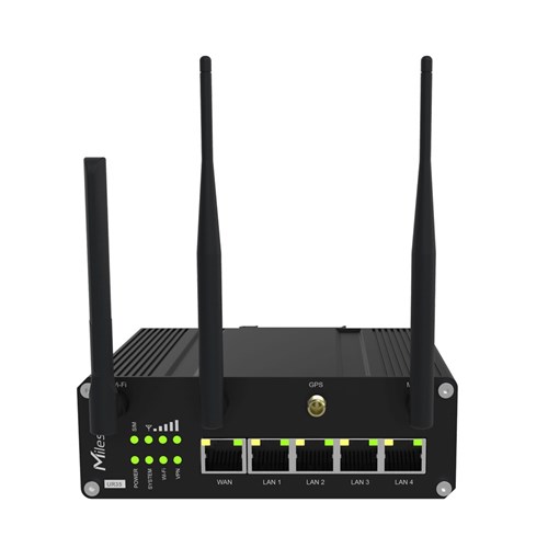 Milesight UR35 Pro Series 4G Router, Wi-Fi, IP30- UR35-L0GEU-W