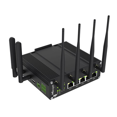 Milesight UR75 Dual Sim 5G Series Industrial Router, GPS, PoE, Wi-Fi - UR75-504AE-P-W2