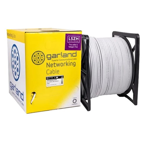 Garland Cat6 White UTP Low Smoke Zero Halogen 305m Box - UTPL6HFWE305RBB