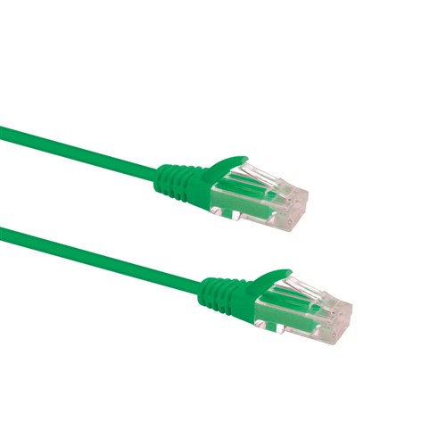 Datamaster Cat-6 Slim Patch Cable 0.25m, Green