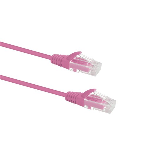 Datamaster Cat-6 Slim Patch Cable 0.25m, Pink