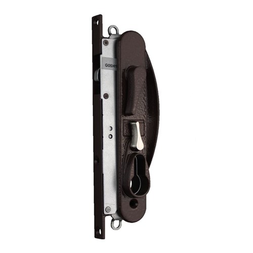 Whitco Leichhardt Sliding Security Door Lock without Cylinder in Brown - W865313